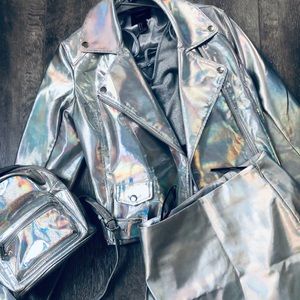 Forever 21 Hologram Moto Jacket